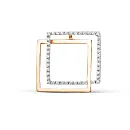 Подвеска из красного золота с фианитами