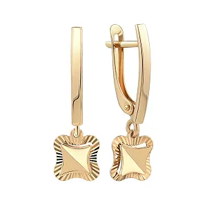 Серьги из красного золота