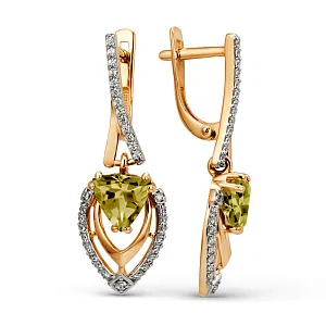 Серьги из красного золота