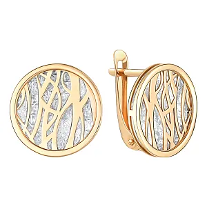 Серьги из красного золота