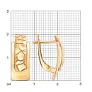 Серьги из красного золота