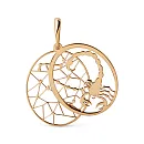 Подвеска из красного золота