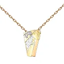 Подвеска из желтого золота с бриллиантом