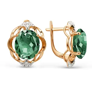 Серьги из красного золота