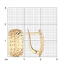 Серьги из красного золота