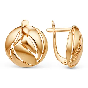Серьги из красного золота