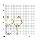 Серьги из желтого золота с бриллиантами