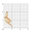 Подвеска из красного золота