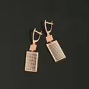 Серьги из красного золота