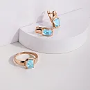 Серьги из красного золота