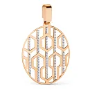 Подвеска из красного золота с фианитами