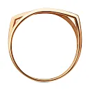 Кольцо из красного золота с фианитами