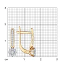 Серьги из красного золота с бриллиантами