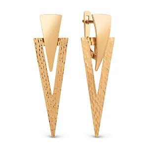 Серьги из красного золота