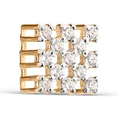 Подвеска из красного золота с фианитами