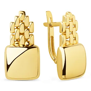 Серьги из желтого золота