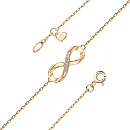 Браслет из красного золота с бриллиантами