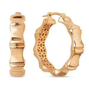 Серьги из красного золота