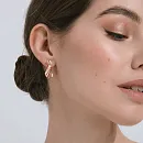 Серьги из красного золота