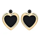 Серьги пусеты из красного золота