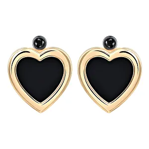 Серьги пусеты из красного золота