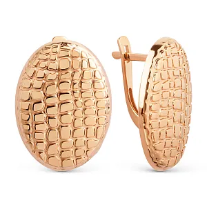 Серьги из красного золота