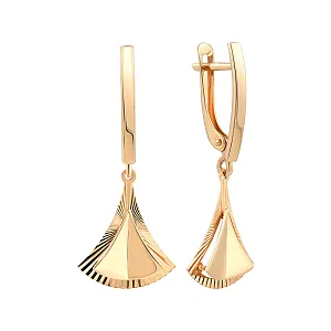 Серьги из красного золота