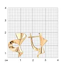 Серьги из красного золота