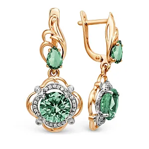 Серьги из красного золота