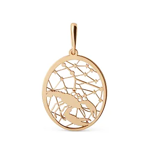 Подвеска из красного золота