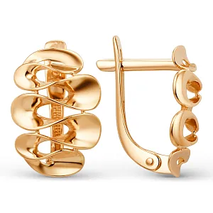 Серьги из красного золота