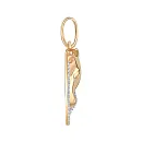 Подвеска из красного золота с фианитами