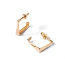 Серьги пусеты из красного золота