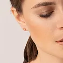 Серьги пусеты из красного золота