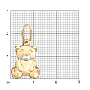 Подвеска из красного золота