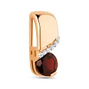 Подвеска из красного золота с гранатом
