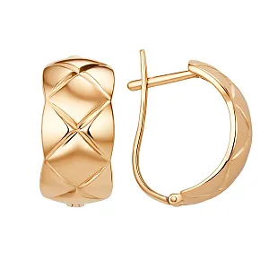 Серьги из красного золота