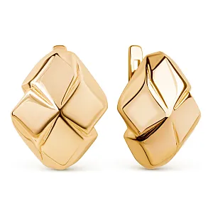 Серьги из красного золота