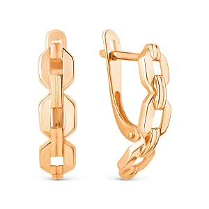 Серьги из красного золота