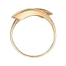 Кольцо из красного золота с фианитами