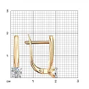 Серьги из красного золота