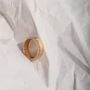 Кольцо из красного золота с фианитами