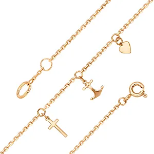 Браслет из красного золота