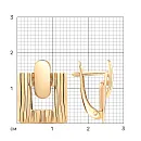 Серьги из красного золота