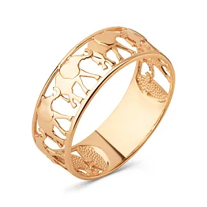 Кольцо из красного золота