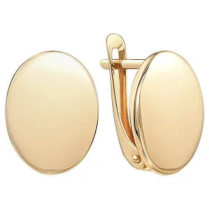 Серьги из красного золота