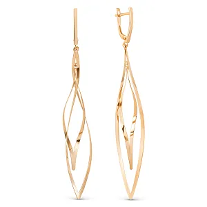 Серьги из красного золота