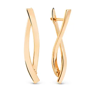 Серьги из красного золота