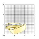 Кольцо из желтого золота с бриллиантами