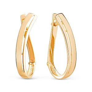 Серьги из красного золота